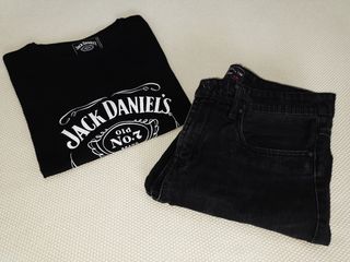 Conjunto negro camiseta /pantalón 