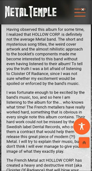 Cd hollow corp - Cloister of radiance