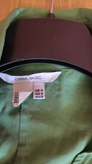 CAMISAS blusas ZARA MUJER VERDE Y NARANJA 