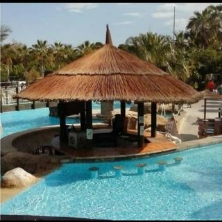 Sombrillas de carri verzo mimbre