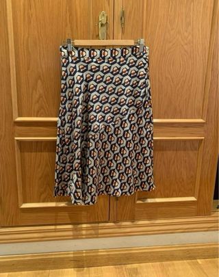 Falda midi estampada