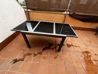 Conjunto jardin: Mesa extensible y 4 sillas jardin