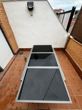 Conjunto jardin: Mesa extensible y 4 sillas jardin