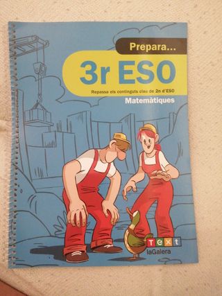 Libro prepara matemàtiques 3er ESO
