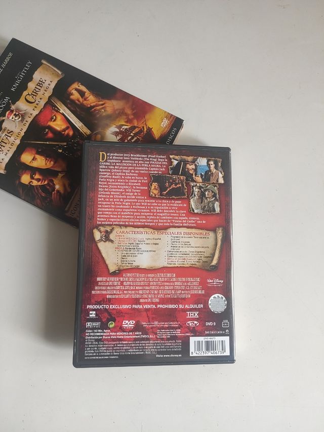 DVD Piratas del Caribe