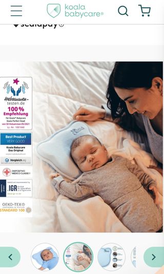 Cojín plagiocefalia Koala Perfect Head COMO NUEVO