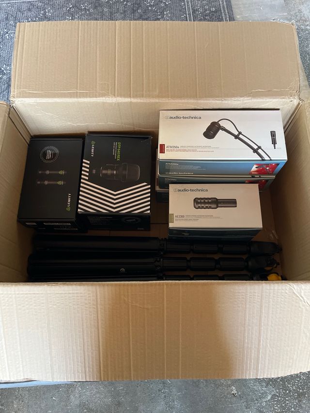 SET MICROFONÍA BATERÍA ACÚSTICA