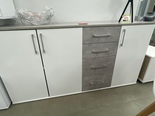 HERMOSA COMODA APARADOR 3 PUERTAS 4 CAJONES