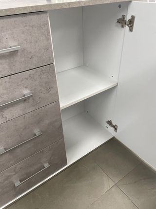 HERMOSA COMODA APARADOR 3 PUERTAS 4 CAJONES