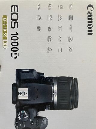 Camara reflex Canon eos 1000d