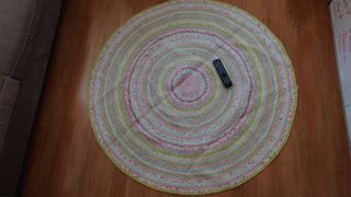 Alfombra circular multicolor
