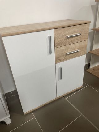Comoda aparador 2 puertas 2 cajones