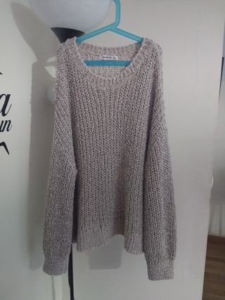 Jersey gris lana TALLA M