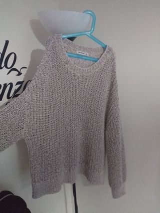 Jersey gris lana TALLA M