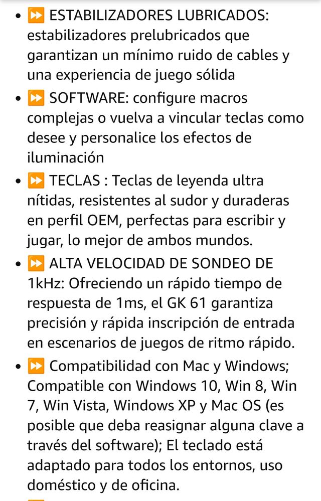 Teclado español multicolor mecánico gaming