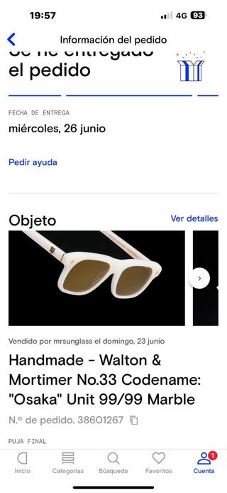 Gafas de sol Handmade unisex de lujo Originales