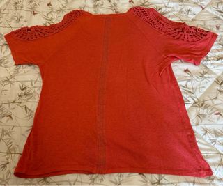 Camiseta Desigual naranja manga corta
