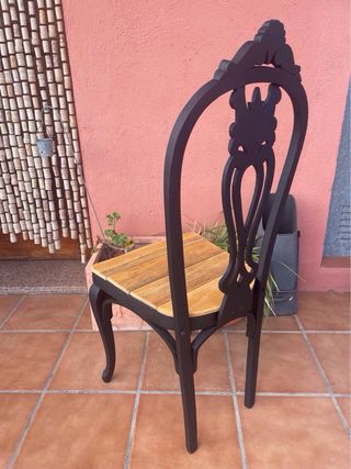 Antigua silla chipendale