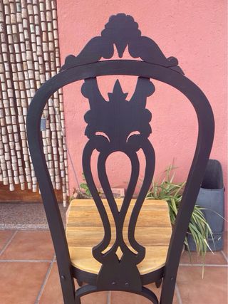 Antigua silla chipendale