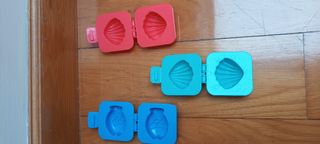 Tres moldes de cocina