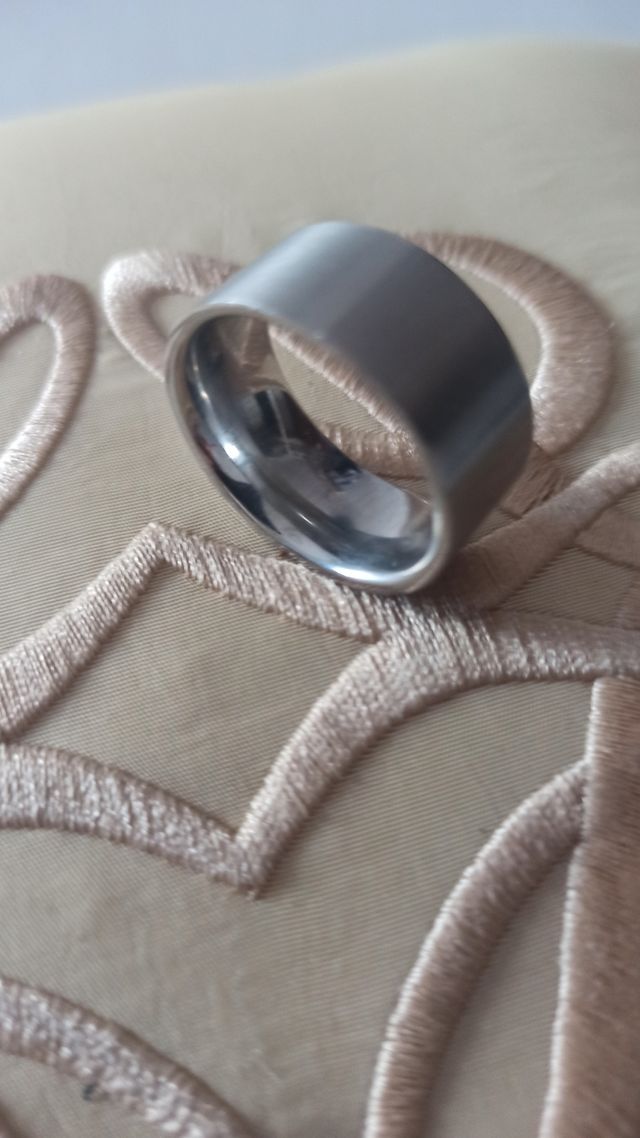 Anillo acero hombre