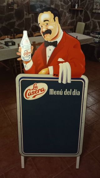 CARTEL MENÚ DEL DÍA GASEOSA LA CASERA AÑOS 70