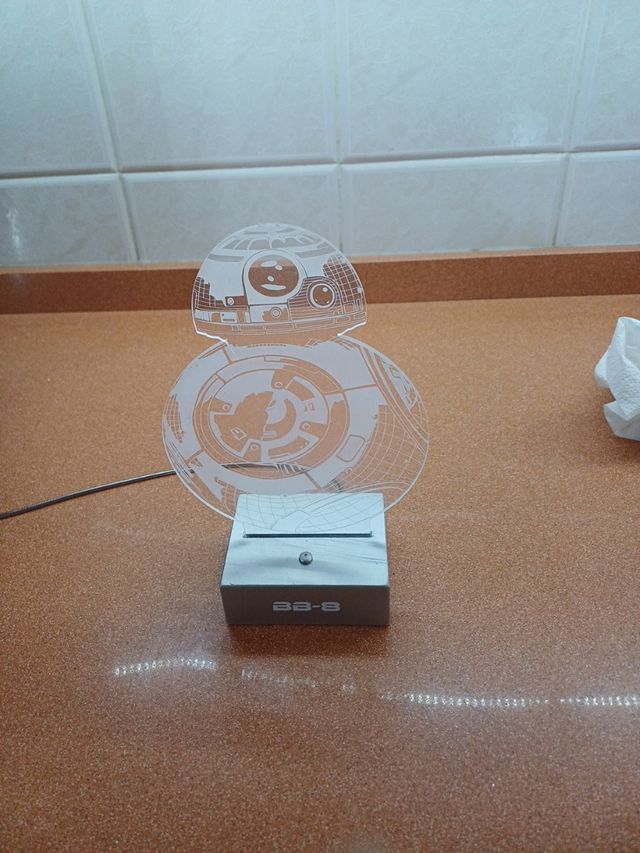 Lámpara guerra de las galaxias