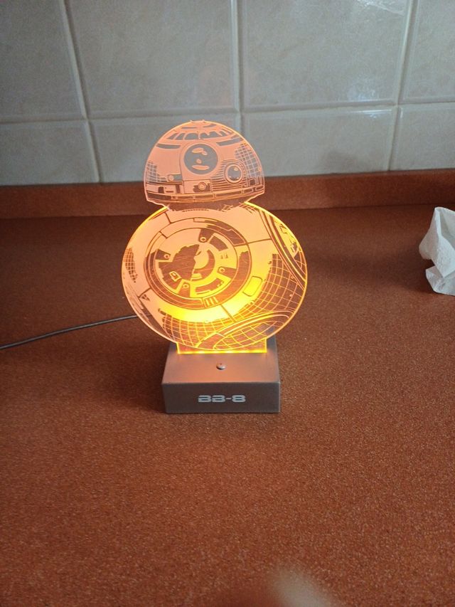 Lámpara guerra de las galaxias