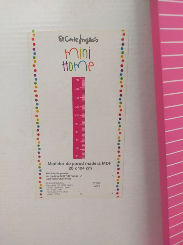 Medidor de altura para niños