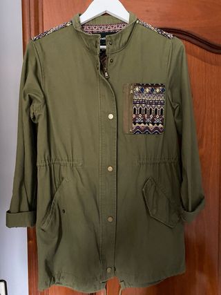 Chaqueta verde militar