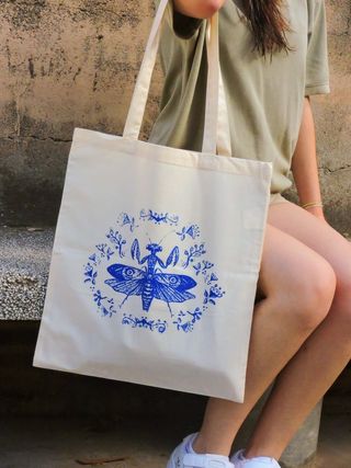 💜 Mantis, tote bag, bolso multiusos, regalo ideal