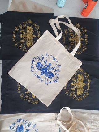 💜 Mantis, tote bag, bolso multiusos, regalo ideal