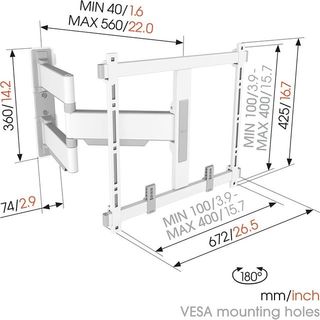 Soporte de pared para televisión
