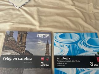 LIBROS DE RELIGION Y ANTOLOGIA ESO
