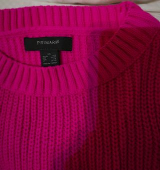Chaleco Rosa punto 5 euros .