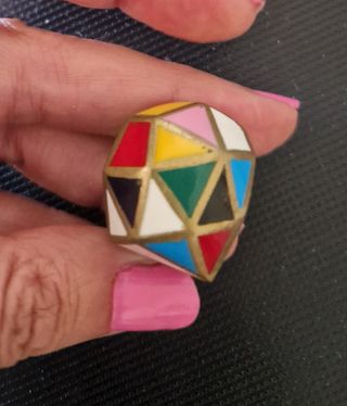 Anillo diseño esmaltado