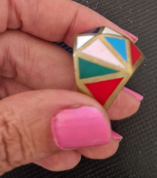 Anillo diseño esmaltado