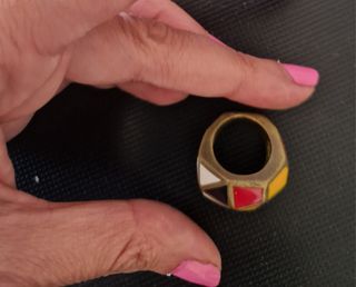 Anillo diseño esmaltado