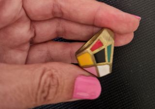 Anillo diseño esmaltado