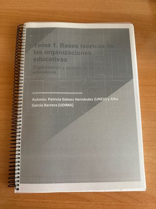 Libro organizacion y gestion de centros UNED