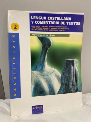 Libro lengua castellana 2 bachillerato