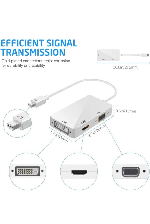 Mini Displayport a Hdmi Vga Dvi