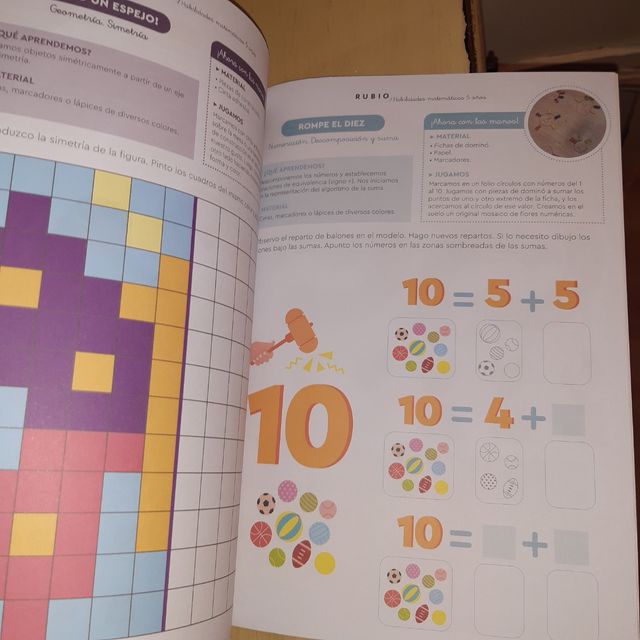 Cuadernillo matemáticas cinco años rubio
