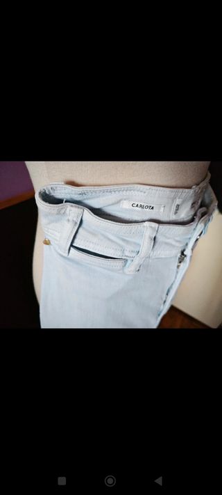 Pantalon ancho claro 10 euros S Mango