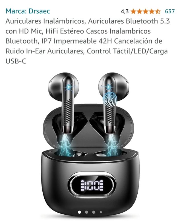 Caja auriculares Amazon Drsaec