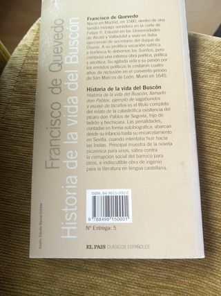 Libro Historia de la vida del Buscon
