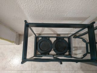 Paragüero y mesa cristal negociables