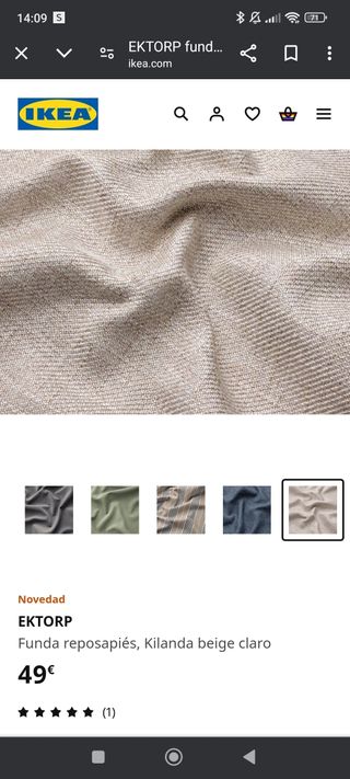 Funda reposapiés , BLANCA