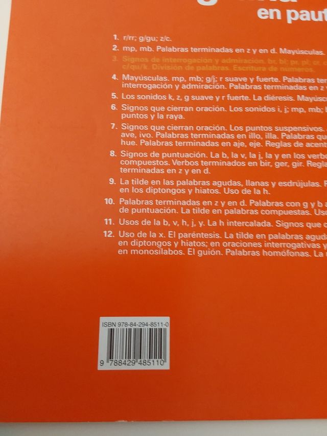 Ortografía en pauta 3