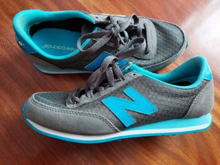 New Balance 410 Gris y Turquesa